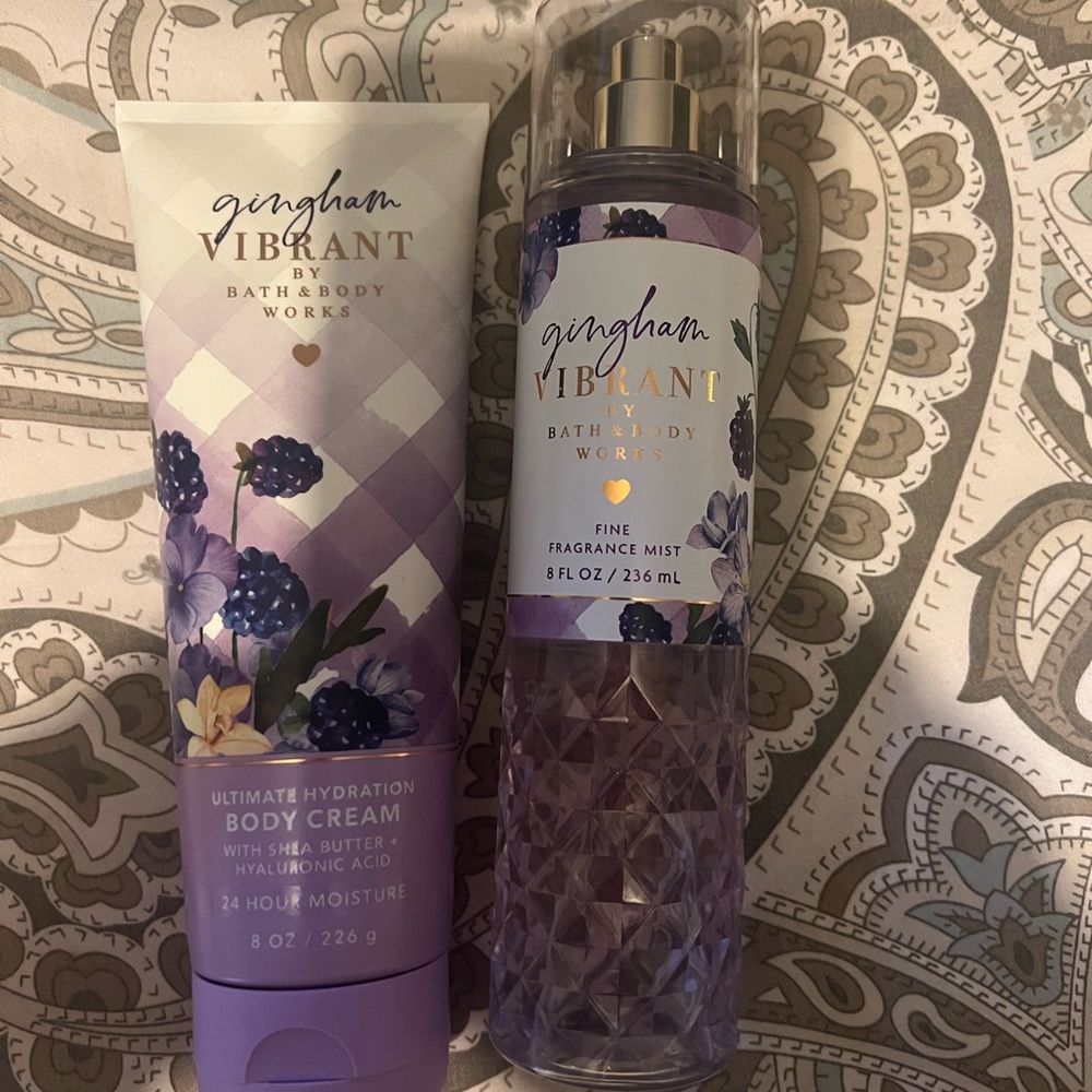 Bath and body works gingham vibrant brand new